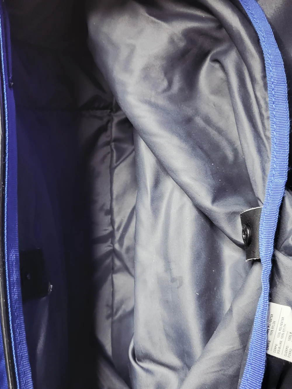 Nike Elite Team Sports Duffle Bag Blue Black w/ Insulated Cooler Pocket